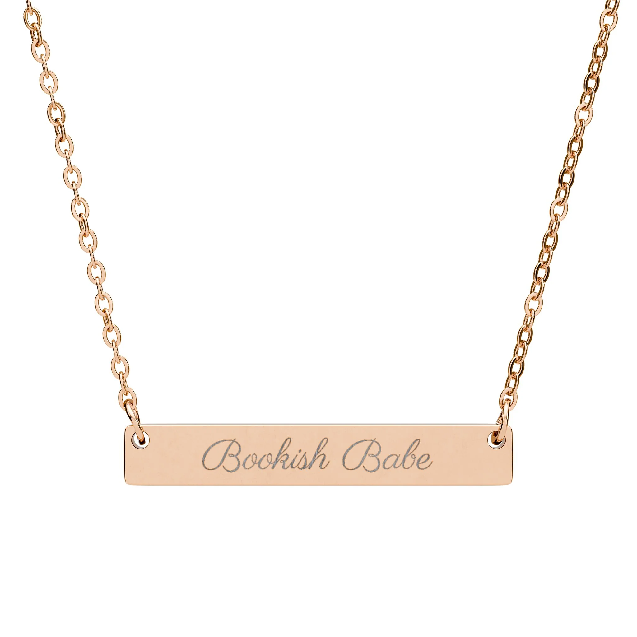 Bookish Babe Bar Necklace - Image 3