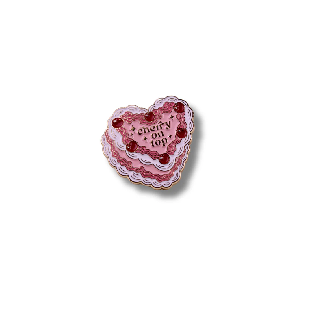 Cherry on Top Enamel Pin