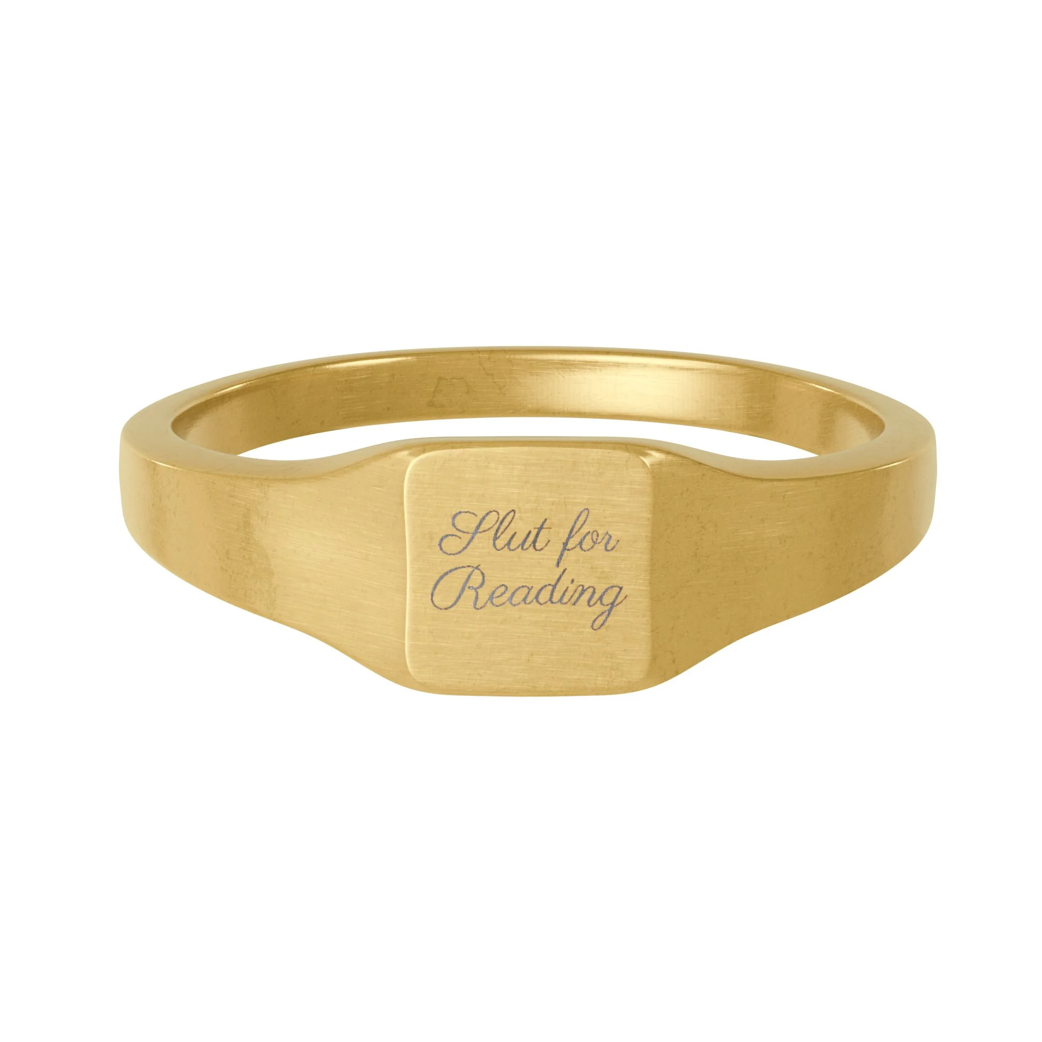 Slut for Reading Bookish Signet Ring