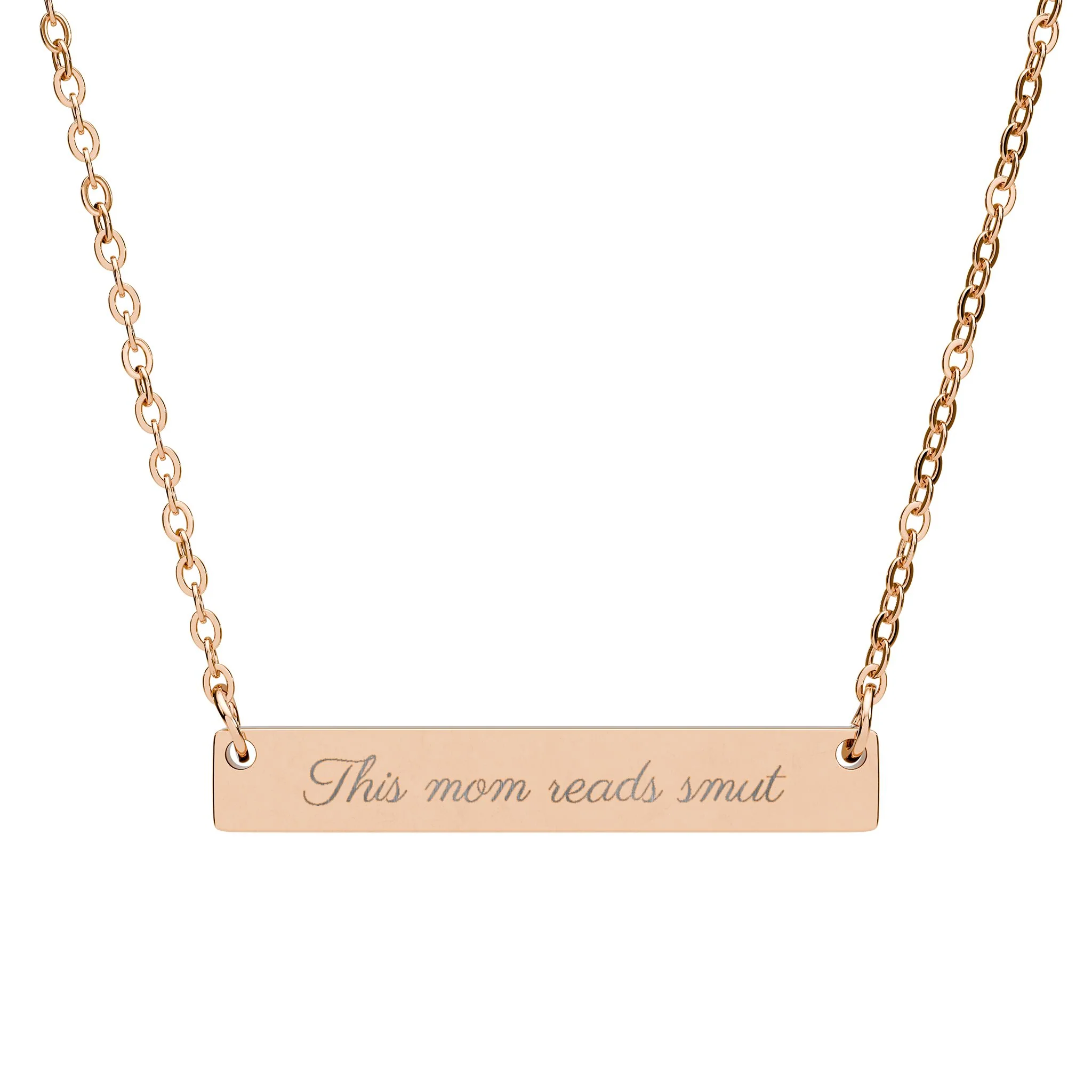This Mom Reads Smut Bar Necklace - Image 3